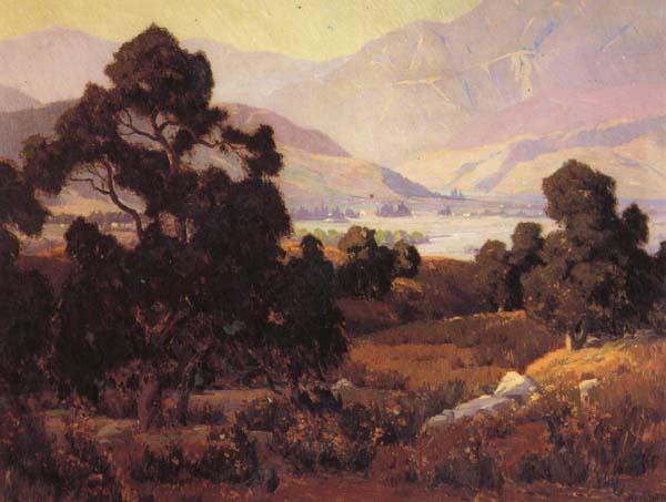 Elmer Wachtel Santa Paula Valley oil painting image